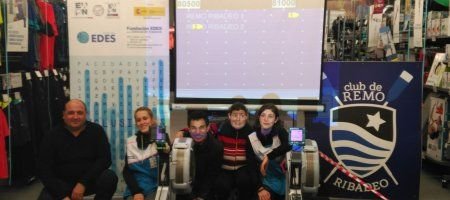 Decathlon Ribadeo y Club de Remo de Ribadeo organizaron una jornada solidaria a favor de la Fundación Edes