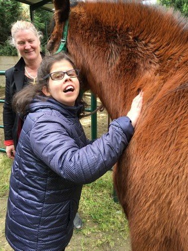 Terapia con caballos en el Colegio Edes