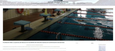 Astur Galicia Noticias:  Fundación Edes: La piscina de Navia en el occidente de Asturias avanza en la eliminación de barreras 05/2018